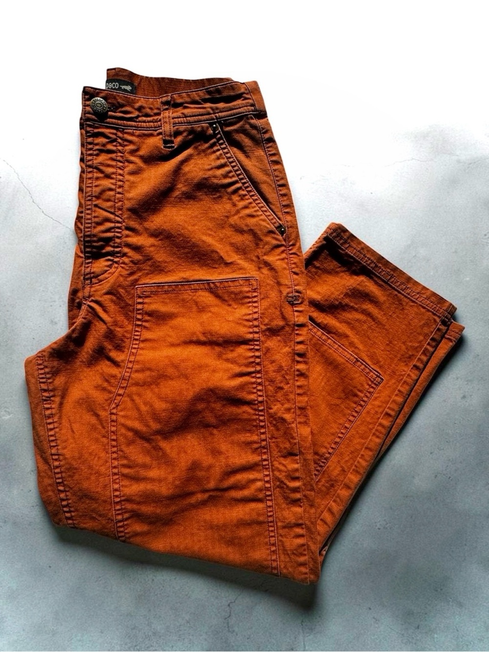 Toad&Co | Women’s | Rust Orange Utility Carpenter Pants | Size 8 - Picture 4 of 8